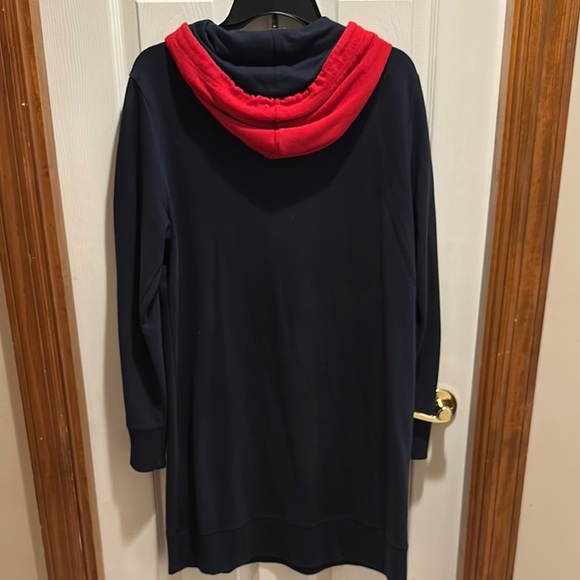 Tommy Hilfiger Navy and Red Sweatshirt Dress - Picture 8 of 8